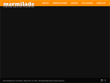 Tablet Screenshot of marmiladeclothing.com.au